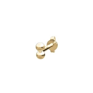 Piercing smykker - Pierce52, 14kt. guld ørestik med kugler